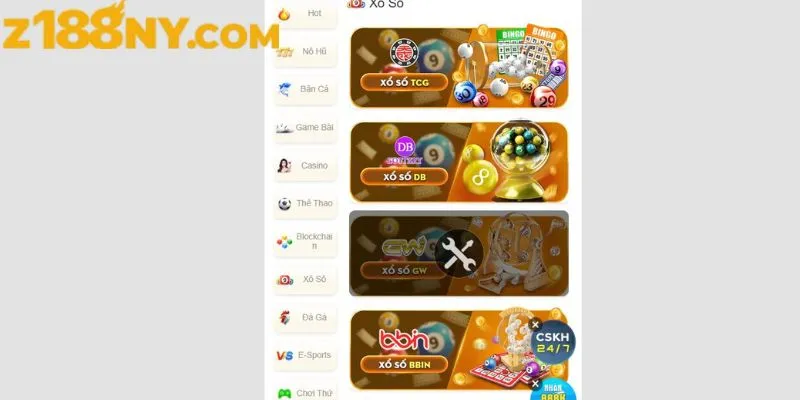 Tham gia xổ số Z188 chỉ với vài bước đơn giản